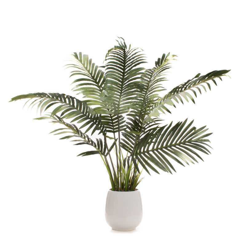 120cm Artificial Palm Tree with Grass in Ceramic Pot